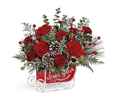 Teleflora\'s Vintage Sleigh Ride Bouquet