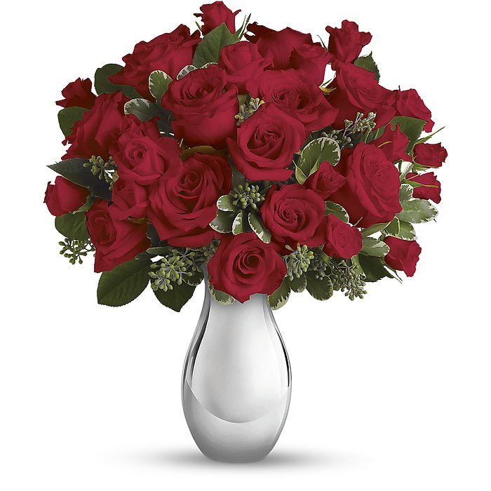 True Romance Bouquet with Red Roses