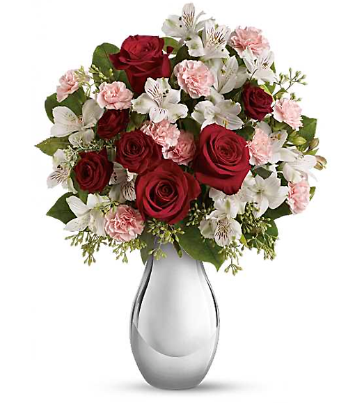 Teleflora\'s Crazy for You Bouquet with Red Roses