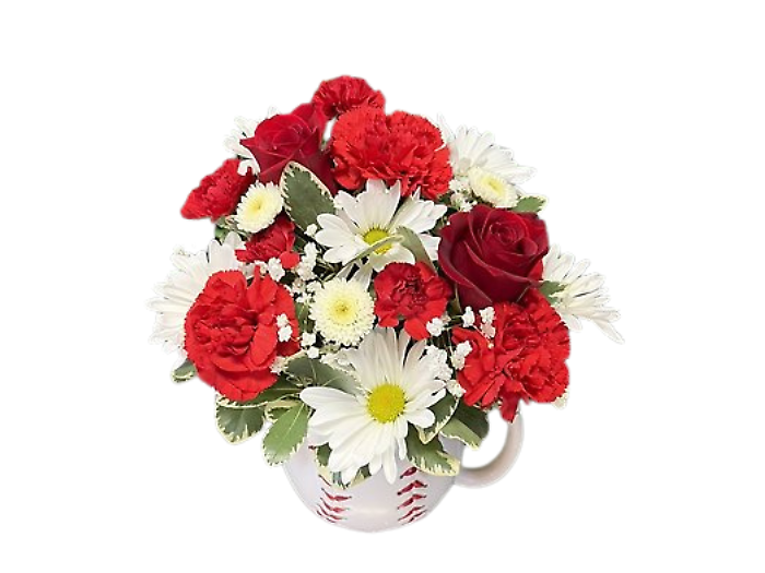 Home Run Blooms - Baseball Mug