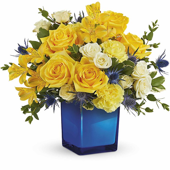 Golden Blue Bouquet