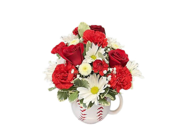 Home Run Blooms - Baseball Mug