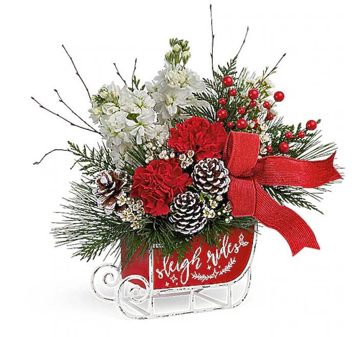 Teleflora\'s Christmas Day Sleigh Bouquet
