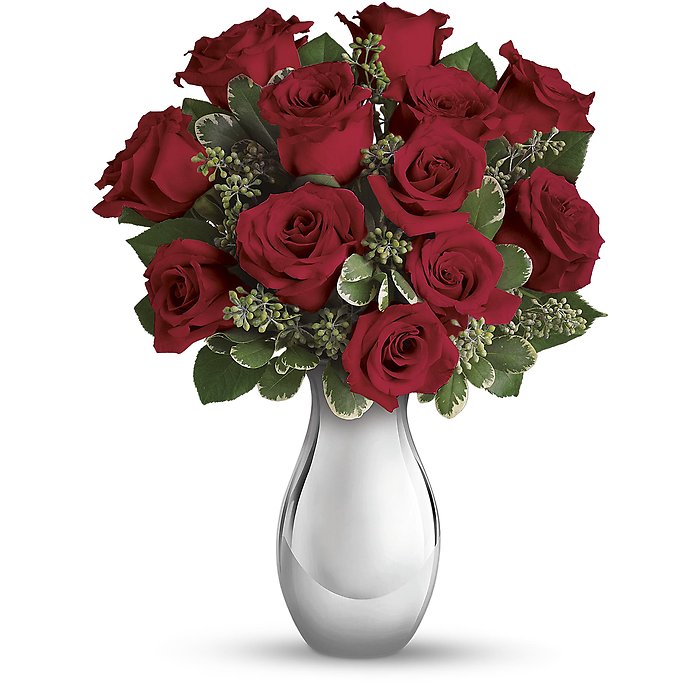 True Romance Bouquet with Red Roses