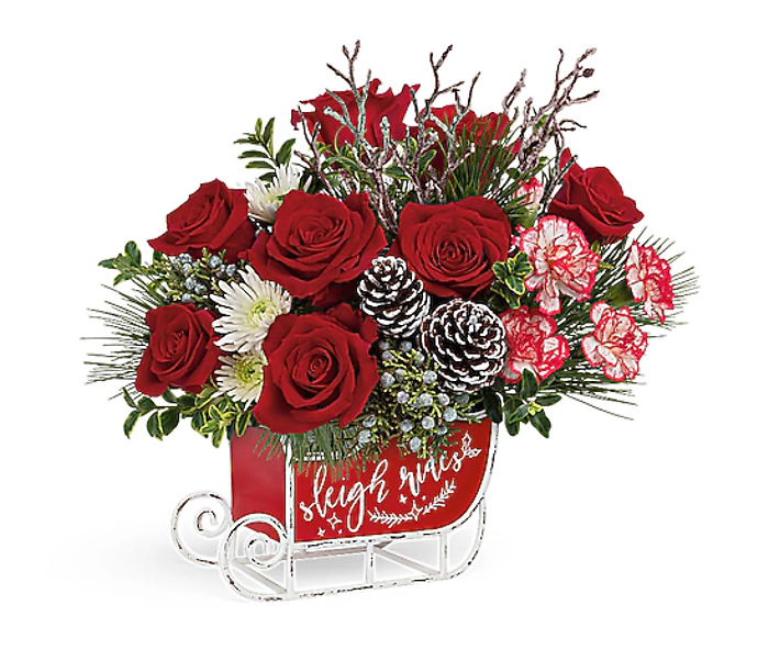 Teleflora\'s Dashing Sleigh Bouquet