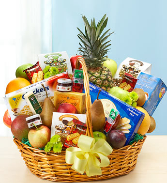 Deluxe Fruit and Gourmet Basket
