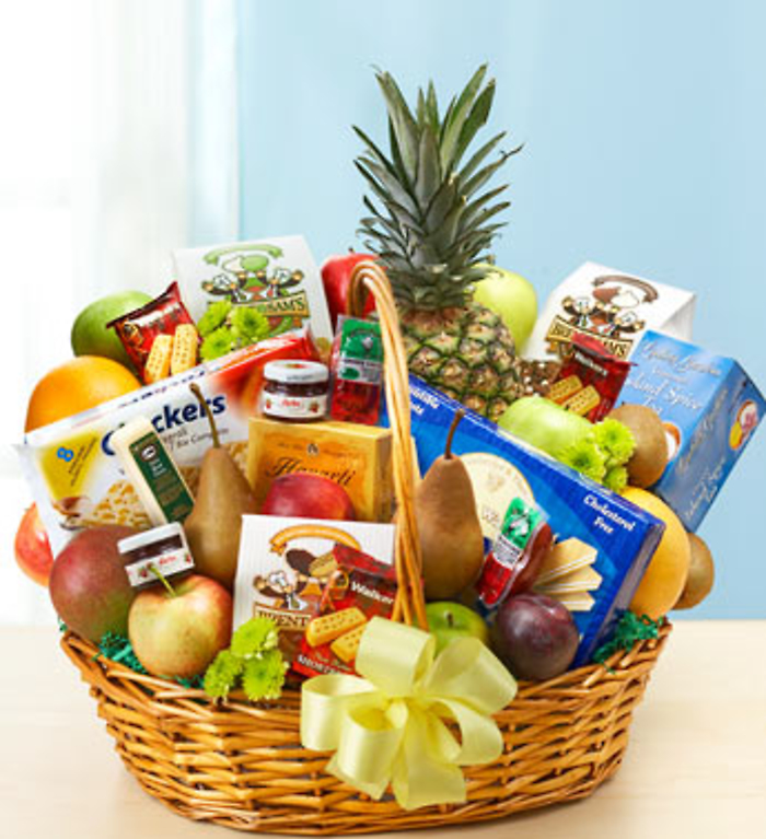 Deluxe Fruit and Gourmet Basket