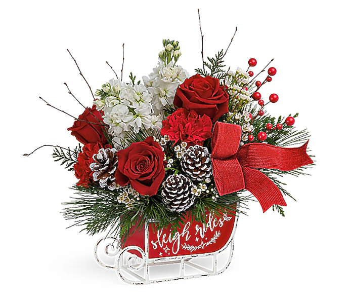 Teleflora\'s Christmas Day Sleigh Bouquet