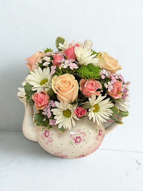 Blush Garden Teapot