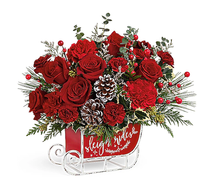 Teleflora\'s Vintage Sleigh Ride Bouquet