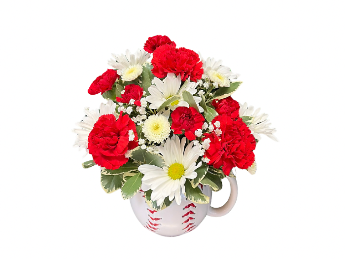 Home Run Blooms - Baseball Mug