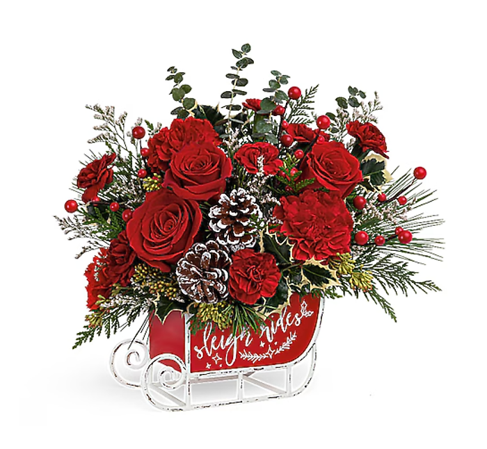Teleflora\'s Vintage Sleigh Ride Bouquet