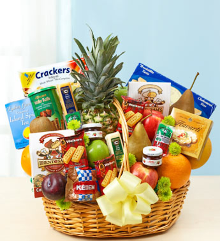 Deluxe Fruit and Gourmet Basket
